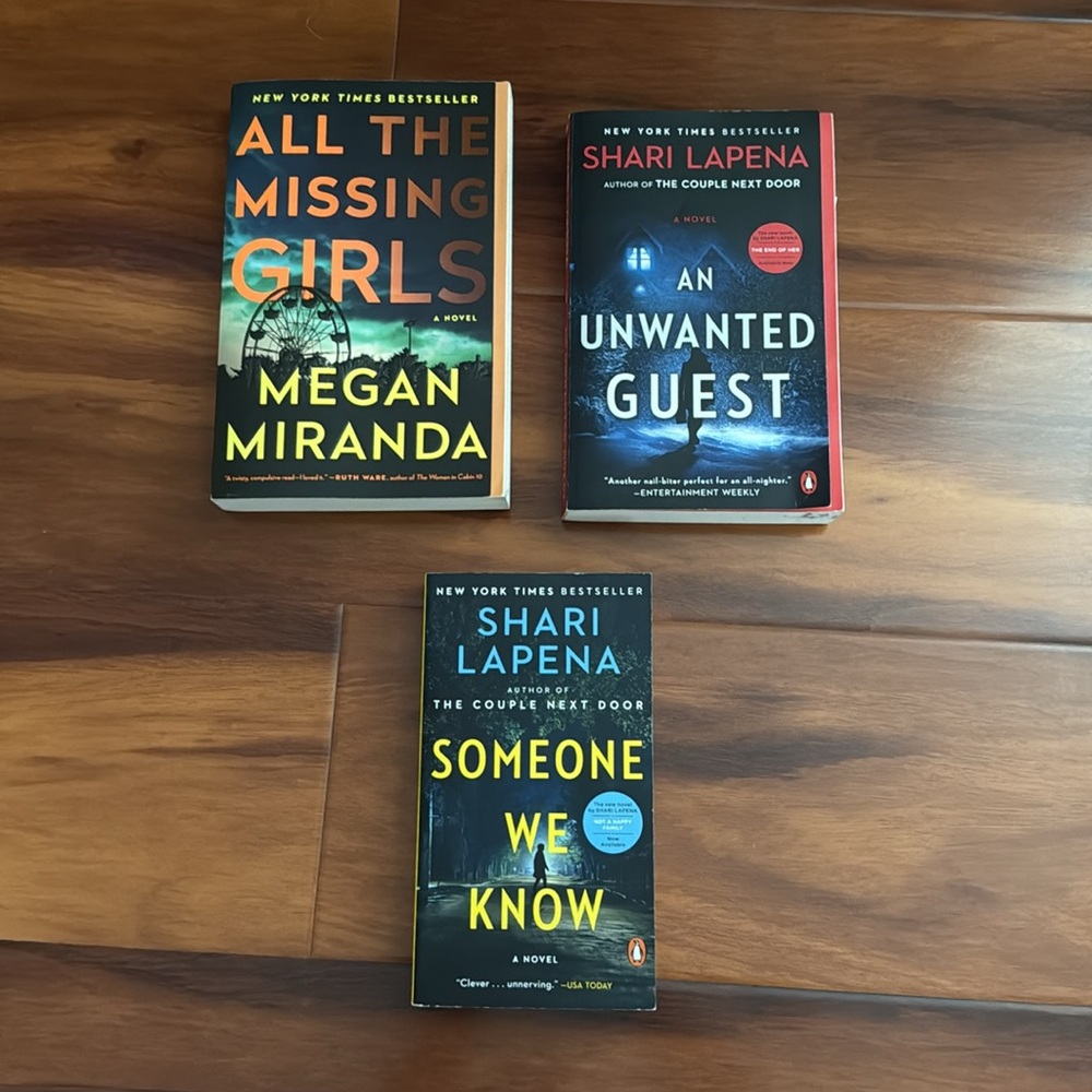 Megan Miranda and Shari Lapena Book Set - Multicolor